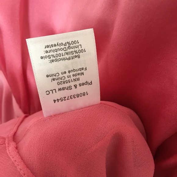 Veronica Beard Elsie Silk Midi Dress Pink 14 - Picture 7 of 7